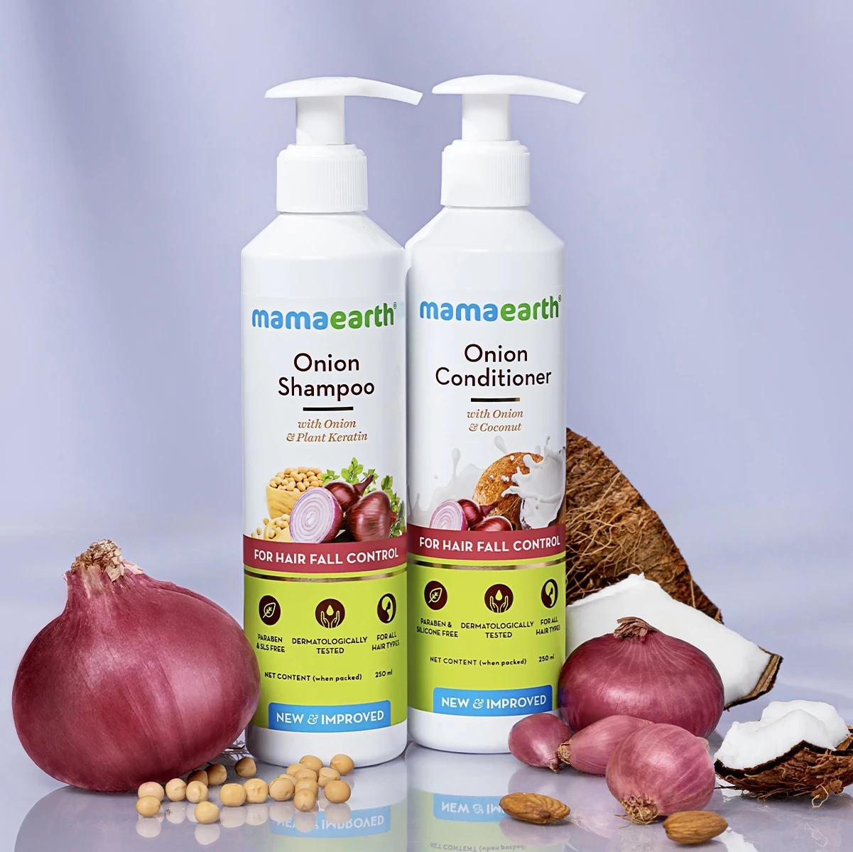 Hair Regrowth Combo - Onion Shampoo and Onion Conditioner, 500 ml (Combo of 2)-1.webp